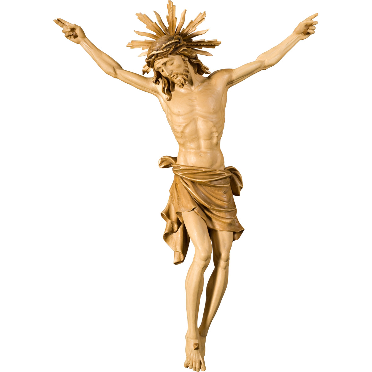 Cristo Pisa con aureola